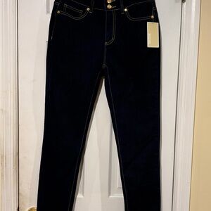 NWT Michael Kors High Rise Dark Blue Skinny Selma Jeans